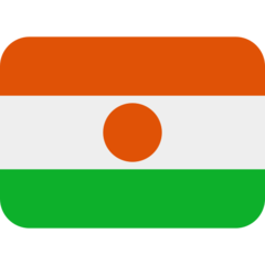 How Flag: Niger emoji looks on Twitter.