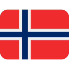 Bagaimana emoji Bendera: Norway kelihatan di Twitter.