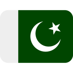 Bagaimana emoji Bendera: Pakistan kelihatan di Twitter.