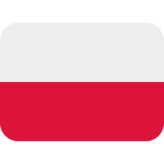 Como o emoji do Bandeira: Polônia é exibido no Twitter.