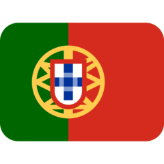 Como o emoji do Bandeira: Portugal é exibido no Twitter.