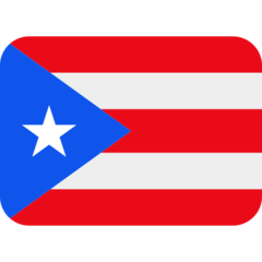 Hvordan Flagg: Puerto Rico emoji ser ut på Twitter.