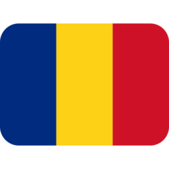 How Flag: Romania emoji looks on Twitter.