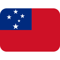 How Flag: Samoa emoji looks on Twitter.