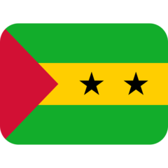 Bagaimana emoji Bendera: Sao Tome dan Principe kelihatan di Twitter.