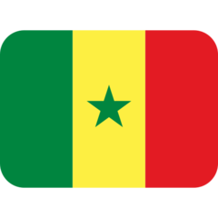 Como o emoji do Bandeira: Senegal é exibido no Twitter.