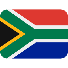 How Flag: South Africa emoji looks on Twitter.