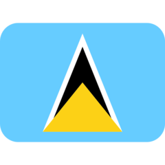 Bagaimana emoji Bendera: Saint Lucia kelihatan di Twitter.