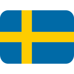 How Flag: Sweden emoji looks on Twitter.