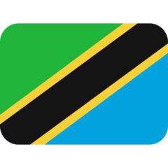 Hvordan Flag: Tanzania emoji ser ud på Twitter.