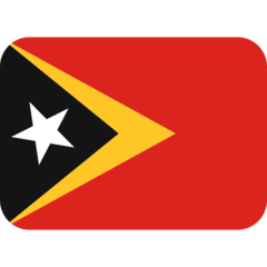 Como o emoji do Bandeira: Timor-Leste é exibido no Twitter.