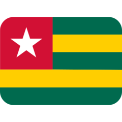 Wie Flagge: Togo Emoji auf Twitter aussieht.