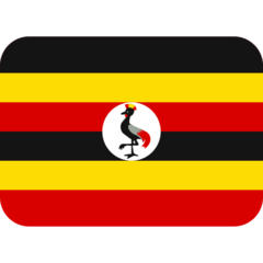 How Flag: Uganda emoji looks on Twitter.