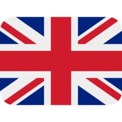 Cómo se ve el emoji Bandera: Reino Unido en Twitter.