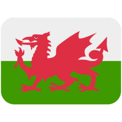 Como o emoji do Bandeira: Wales é exibido no Twitter.