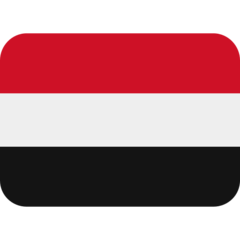 How Flag: Yemen emoji looks on Twitter.