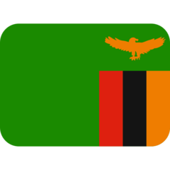 How Flag: Zambia emoji looks on Twitter.