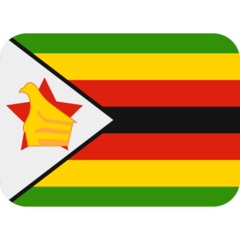 Cómo se ve el emoji Bandera: Zimbabue en Twitter.