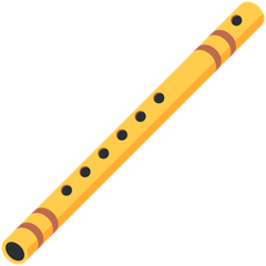 How Flute emoji looks on Twitter.