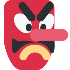 Bagaimana emoji Goblin kelihatan di Twitter.