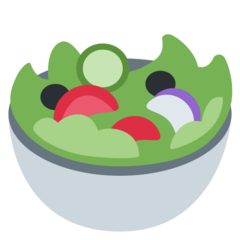 Hoe Groene salade emoji eruit ziet op Twitter.