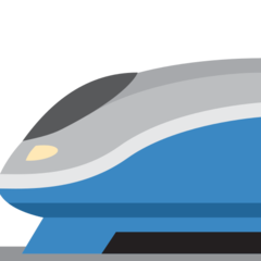 How High-Speed Train emoji looks on Twitter.