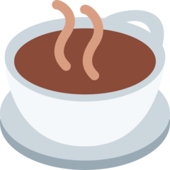 How Hot Beverage emoji looks on Twitter.