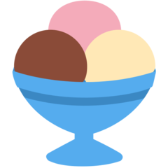 How Ice Cream emoji looks on Twitter.