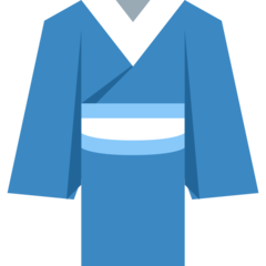 Hoe Kimono emoji eruit ziet op Twitter.