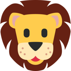 How Lion emoji looks on Twitter.