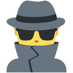 How Man Detective emoji looks on Twitter.