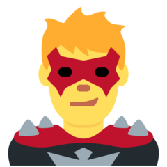 How Man Supervillain emoji looks on Twitter.