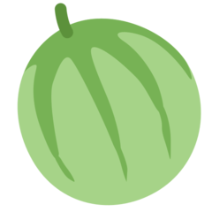 How Melon emoji looks on Twitter.