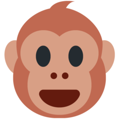 Como o emoji do Rosto de macaco é exibido no Twitter.