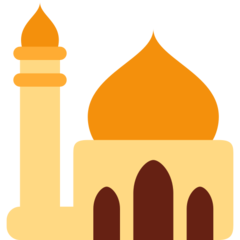 A quoi ressemblent les emoji Mosquée sur Twitter.