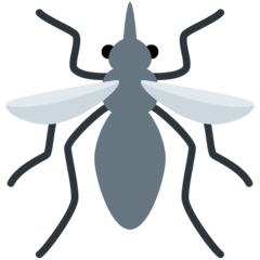 Como o emoji do Mosquito é exibido no Twitter.