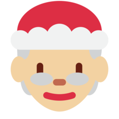 How Mrs. Claus: Medium-Light Skin Tone emoji looks on Twitter.