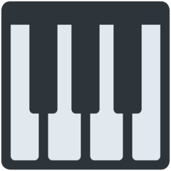 How Musical Keyboard emoji looks on Twitter.