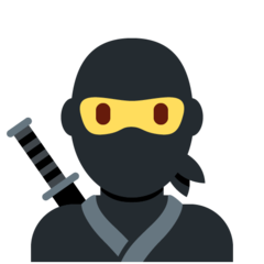 Wie Ninja Emoji auf Twitter aussieht.