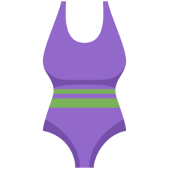 How One-Piece Swimsuit emoji looks on Twitter.