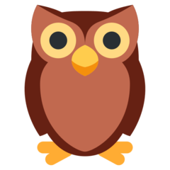 How Owl emoji looks on Twitter.