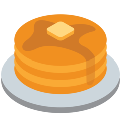 How Pancakes emoji looks on Twitter.