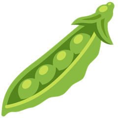 How Pea Pod emoji looks on Twitter.