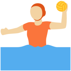 A quoi ressemblent les emoji Personne jouant au water-polo : peau moyennement claire sur Twitter.