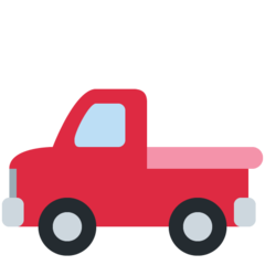 How Pickup Truck emoji looks on Twitter.