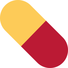 How Pill emoji looks on Twitter.