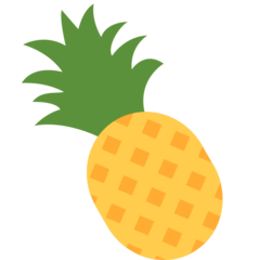 How Pineapple emoji looks on Twitter.