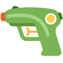 Bagaimana emoji Pistol air kelihatan di Twitter.