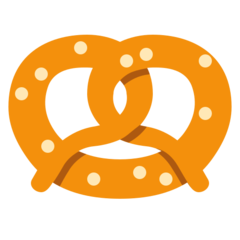 How Pretzel emoji looks on Twitter.