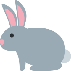 How Rabbit emoji looks on Twitter.